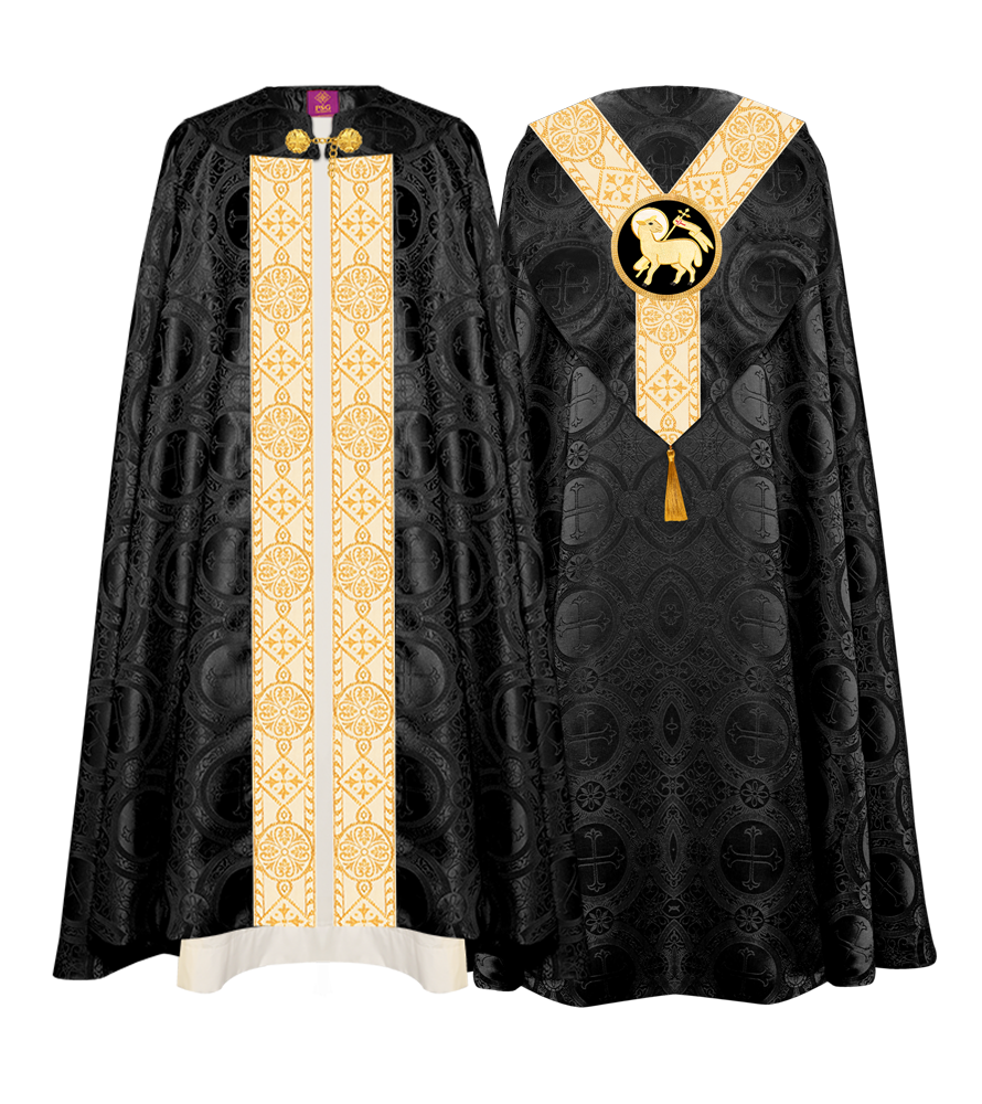 Cope vestment with adorned lace