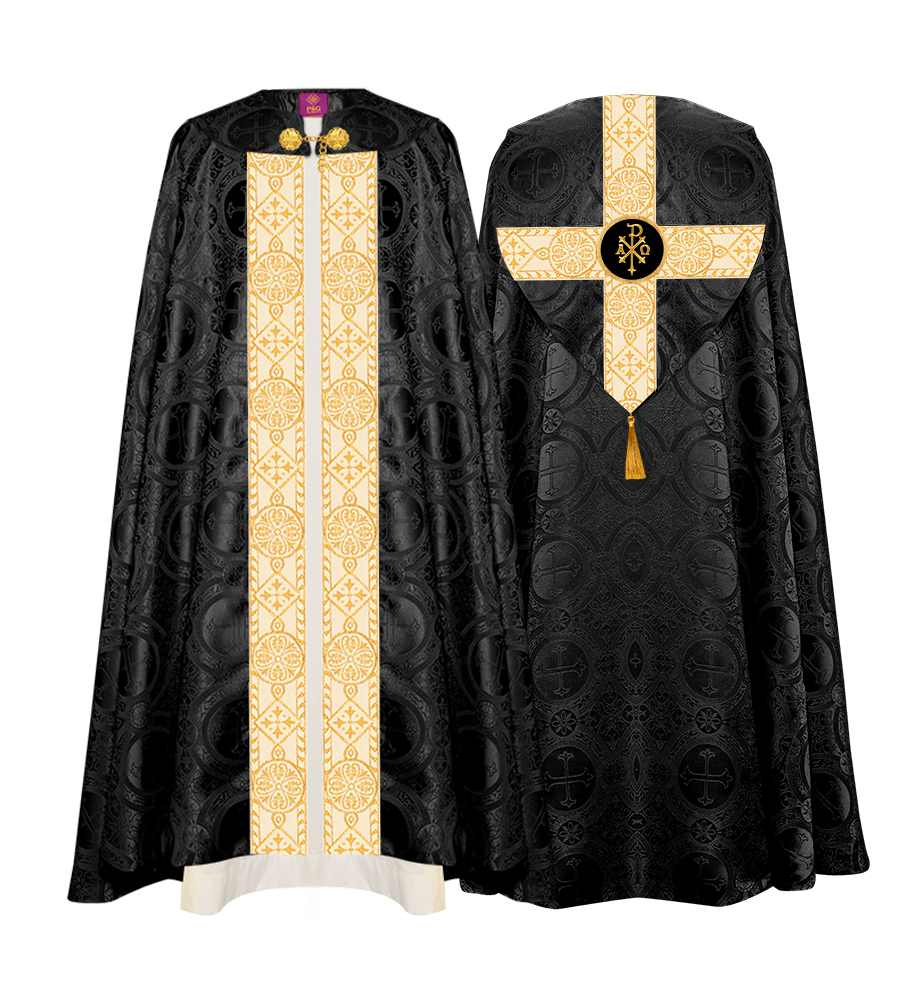 Adoration Gothic cope vestment - cross lace