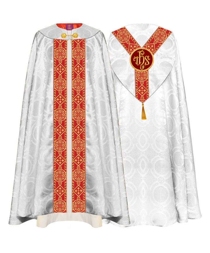 Gothic cope vestments - Y diamond lace