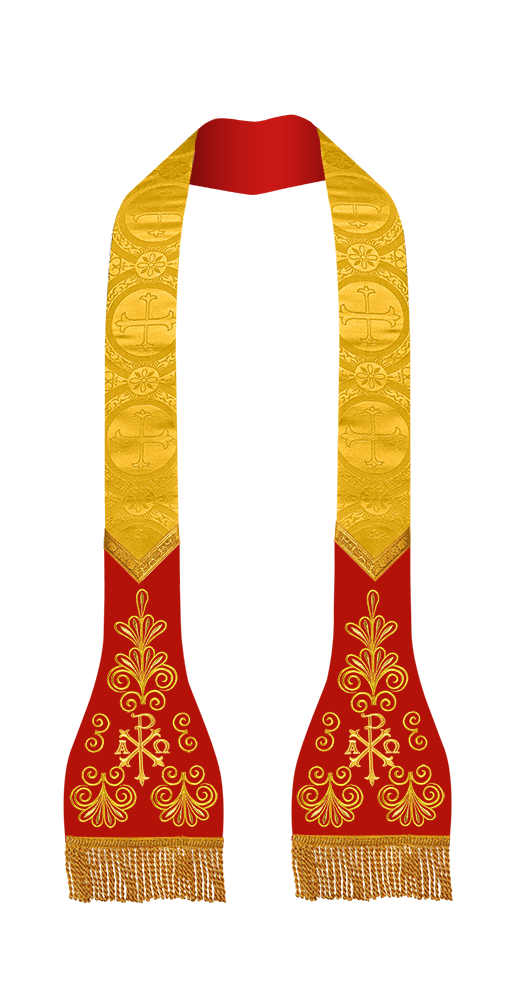 Roman stole with golden embroidery - Flourish collection