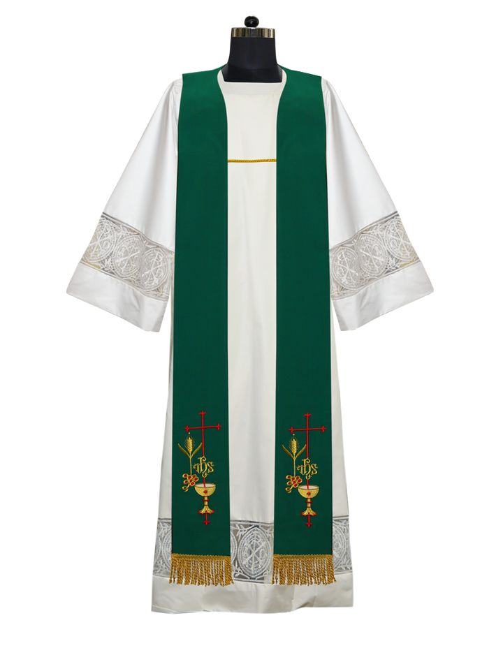 Clergy Stole with Eucharistic motif