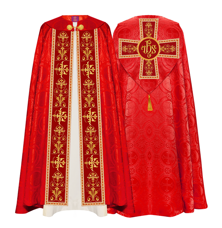 GOTHIC COPE VESTMENTS WITH COLOUR TRIMS