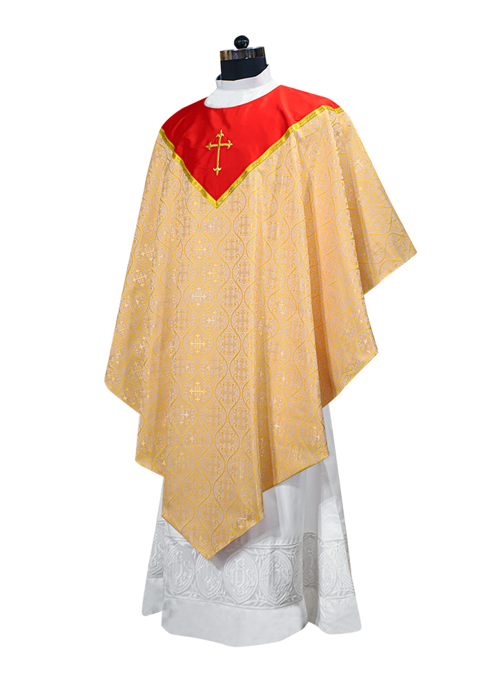 Pugin Chasuble with Adorned Orphrey