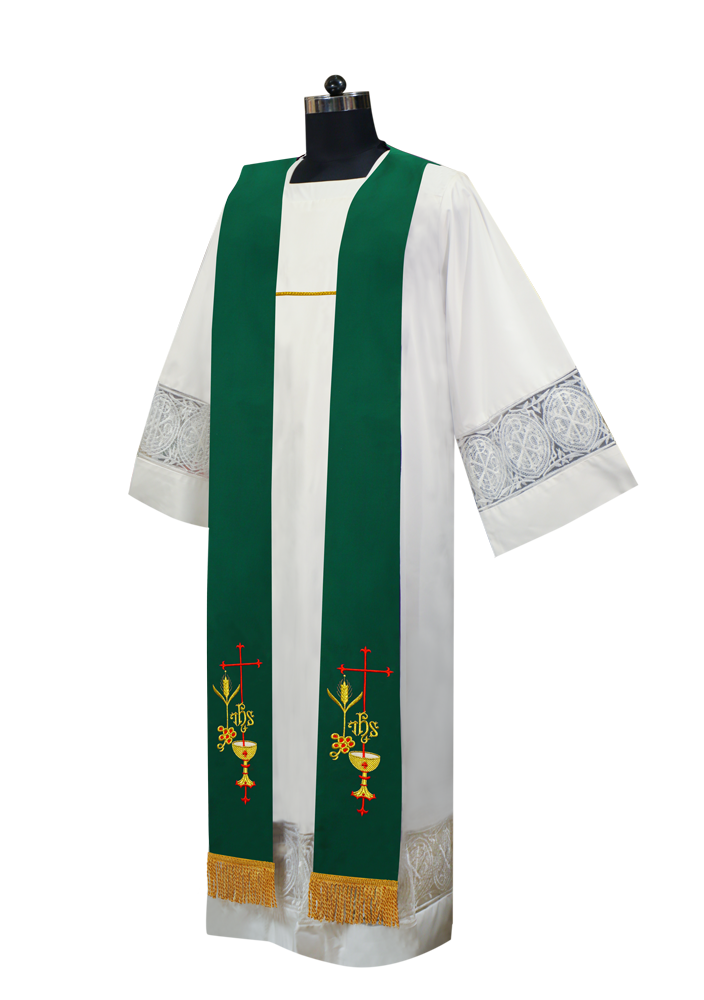 Clergy Stole with Eucharistic motif