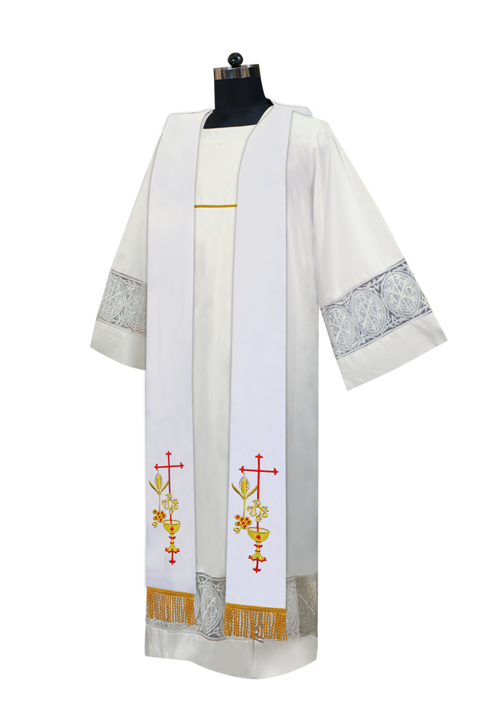 Clergy Stole with Eucharistic motif