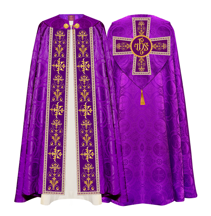 GOTHIC COPE VESTMENTS WITH COLOUR TRIMS