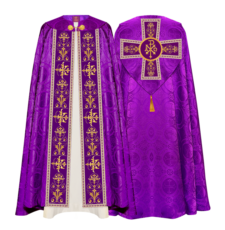 GOTHIC COPE VESTMENTS WITH COLOUR TRIMS